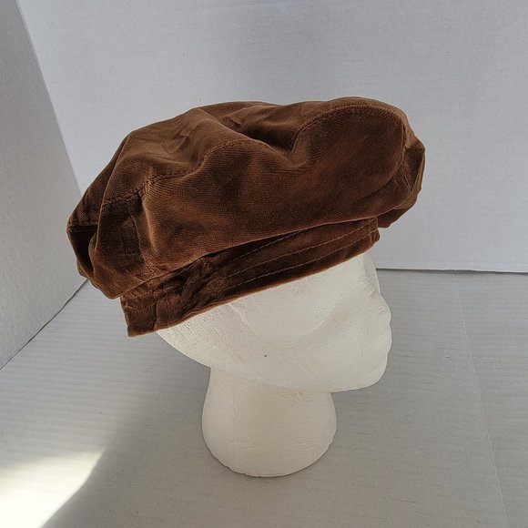 Lord & Taylor Brown Velvet Velour Hat Barret Womens - Picture 9 of 11